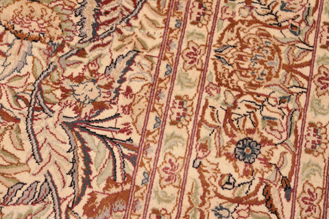 handmade Transitional Nagi Beige Gold Hand Knotted RECTANGLE 100% WOOL area rug 6x9