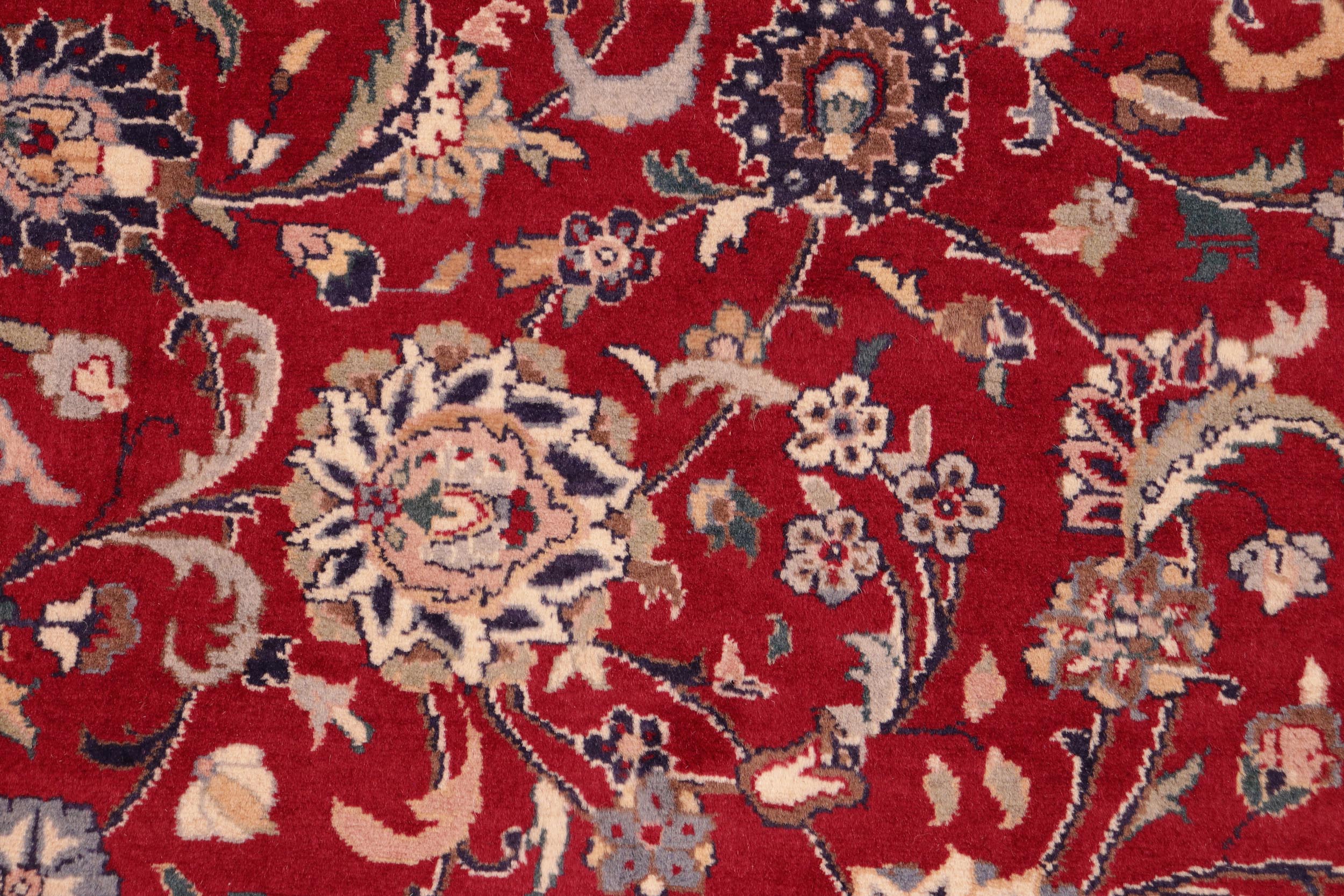 handmade Traditional Abasi Afsha Red Blue Hand Knotted RECTANGLE 100% WOOL area rug 6x9