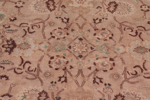 handmade Traditional Kafkaz Tan Lt. Green Hand Knotted RECTANGLE 100% WOOL area rug 6x9