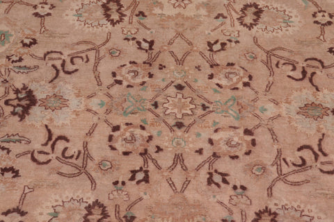 handmade Traditional Kafkaz Tan Lt. Green Hand Knotted RECTANGLE 100% WOOL area rug 6x9