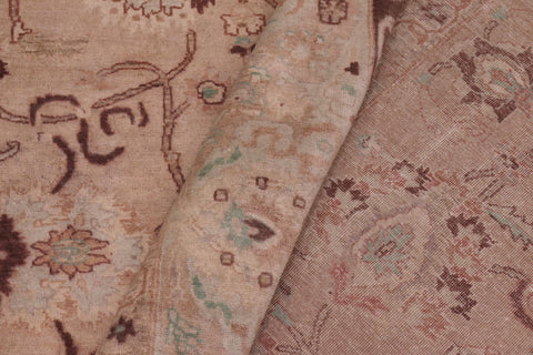 handmade Traditional Kafkaz Tan Lt. Green Hand Knotted RECTANGLE 100% WOOL area rug 6x9