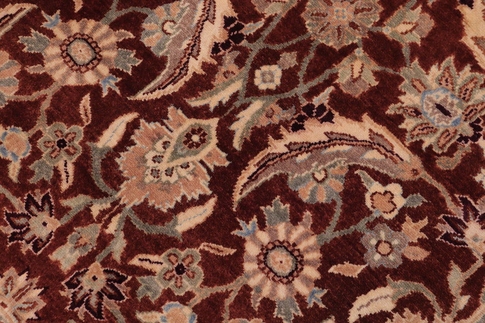 handmade Transitional Kafkaz Copper Tan Hand Knotted RECTANGLE 100% WOOL area rug 6' x 9'