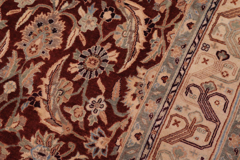 handmade Transitional Kafkaz Copper Tan Hand Knotted RECTANGLE 100% WOOL area rug 6' x 9'