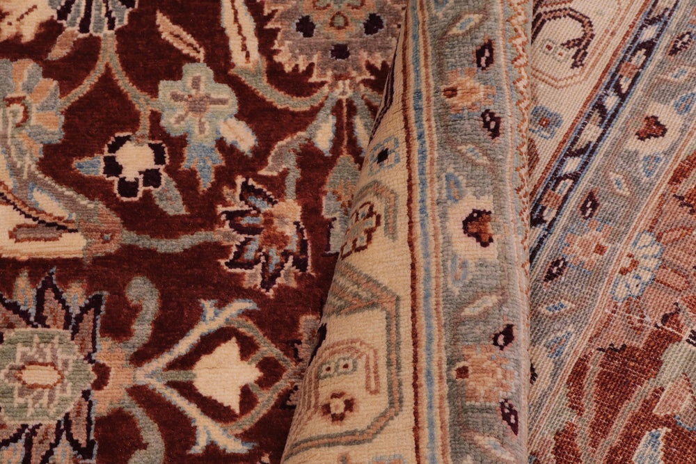 handmade Transitional Kafkaz Copper Tan Hand Knotted RECTANGLE 100% WOOL area rug 6' x 9'