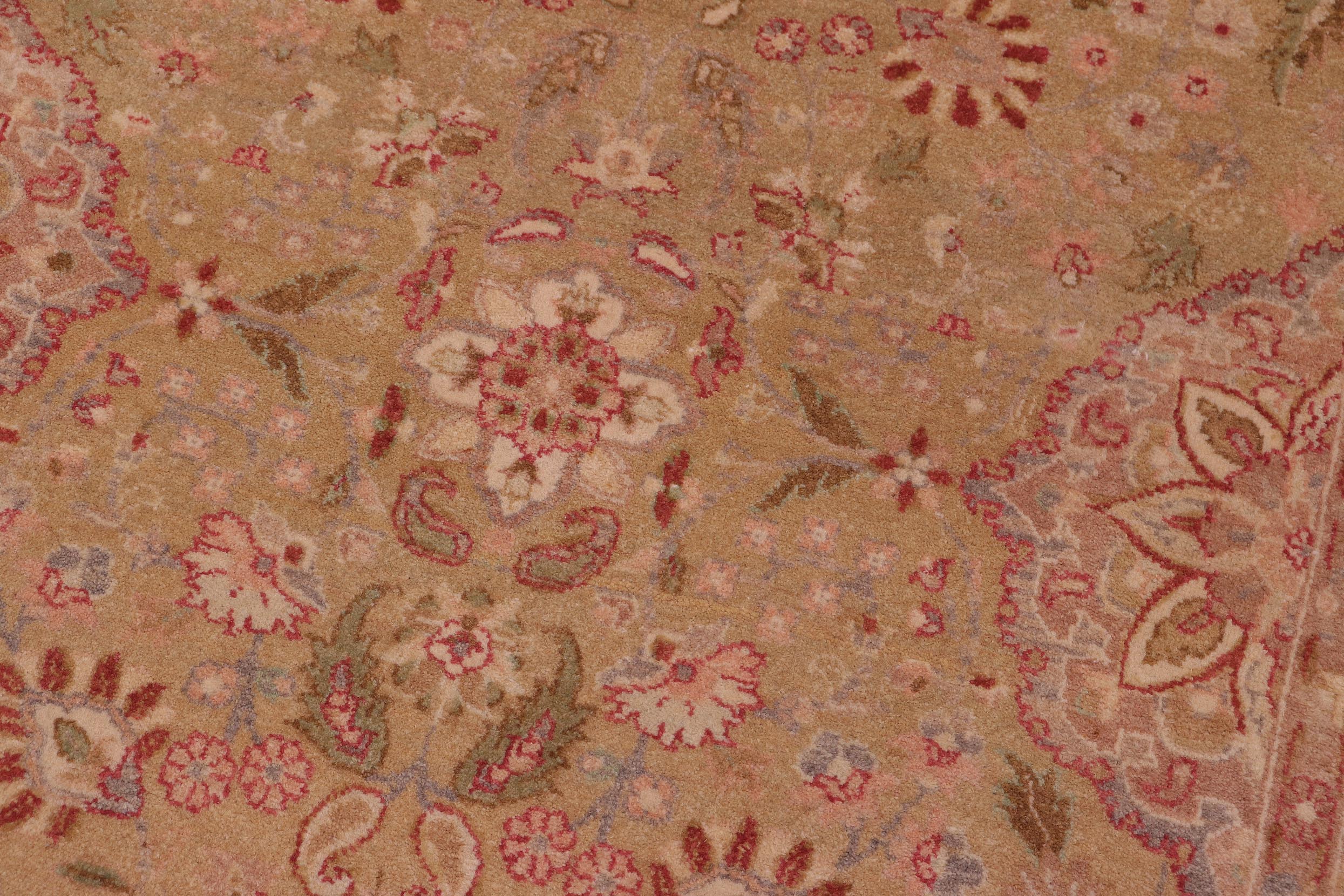handmade Transitional Sultanabad Lt. Green Gray Hand Knotted RECTANGLE 100% WOOL area rug 6x9