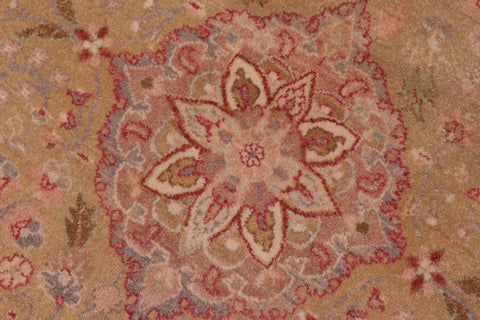 handmade Transitional Sultanabad Lt. Green Gray Hand Knotted RECTANGLE 100% WOOL area rug 6x9