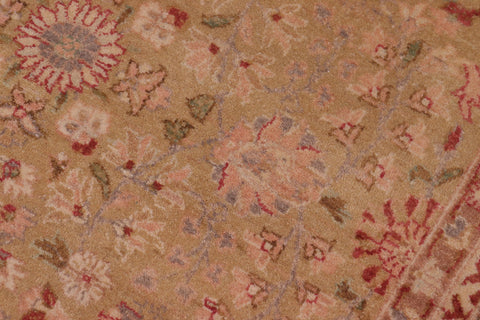 handmade Transitional Sultanabad Lt. Green Gray Hand Knotted RECTANGLE 100% WOOL area rug 6x9