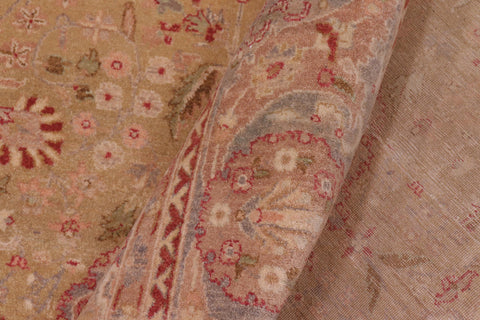 handmade Transitional Sultanabad Lt. Green Gray Hand Knotted RECTANGLE 100% WOOL area rug 6x9