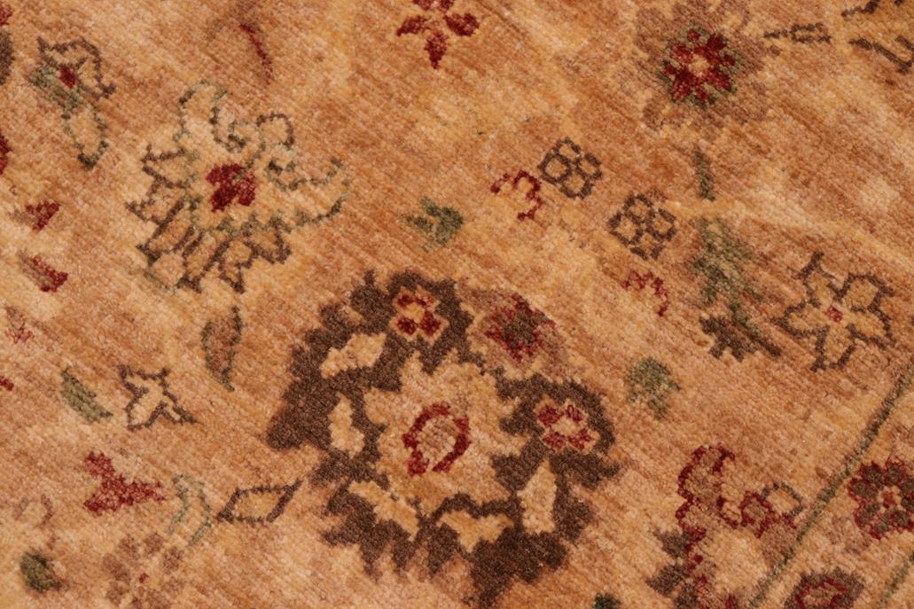 handmade Traditional Kafkaz Tan Beige Hand Knotted RECTANGLE 100% WOOL area rug 6 x 9