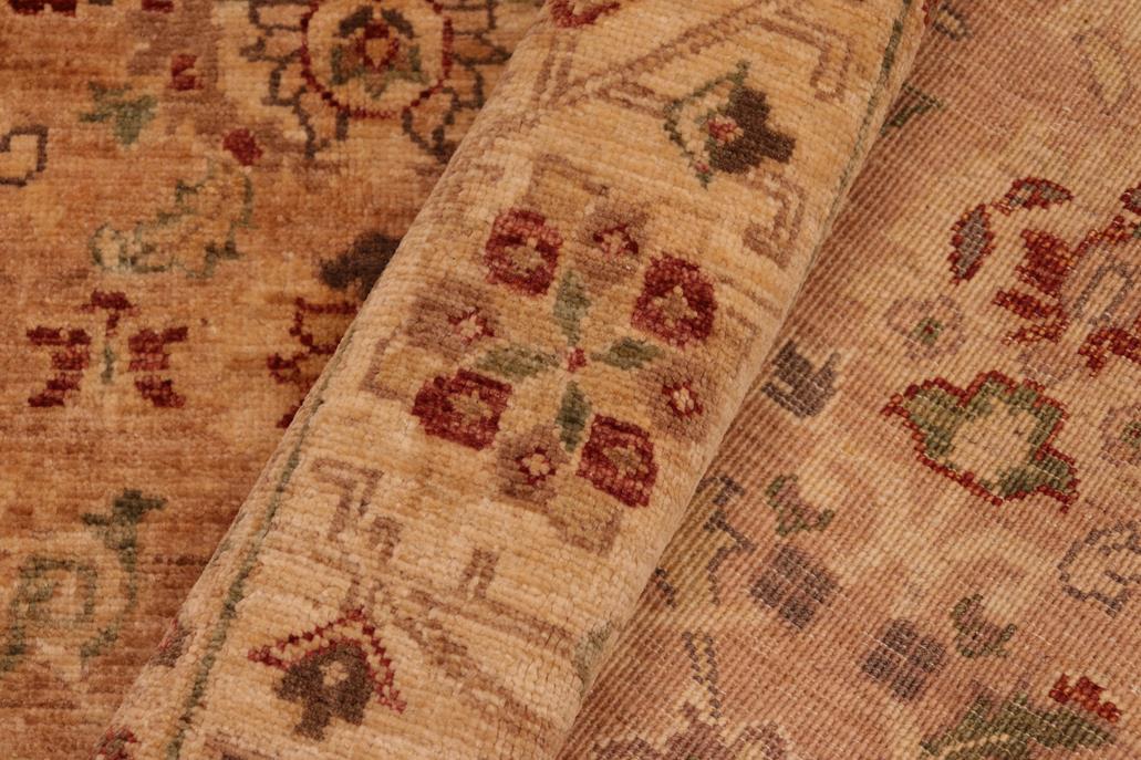 handmade Traditional Kafkaz Tan Beige Hand Knotted RECTANGLE 100% WOOL area rug 6 x 9