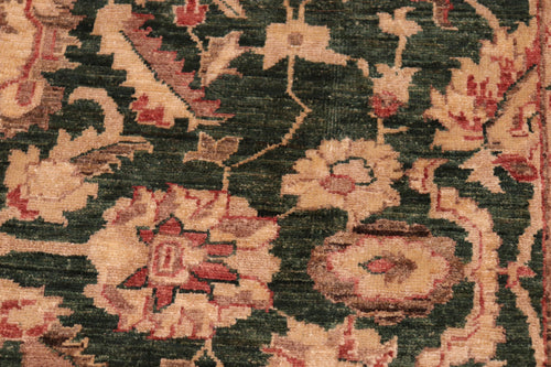 handmade Traditional Kafkaz Green Rust Hand Knotted RECTANGLE 100% WOOL area rug 6x9