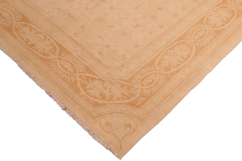 handmade Transitional Kafkaz Tan Rust Hand Knotted RECTANGLE 100% WOOL area rug 6 x 9