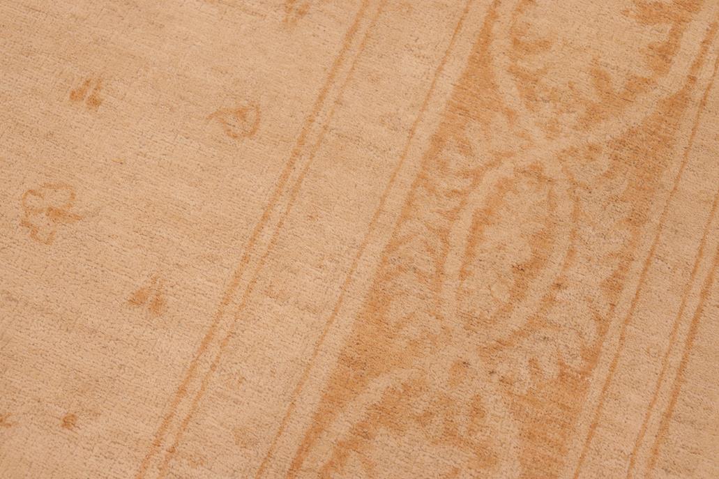 handmade Transitional Kafkaz Tan Rust Hand Knotted RECTANGLE 100% WOOL area rug 6 x 9