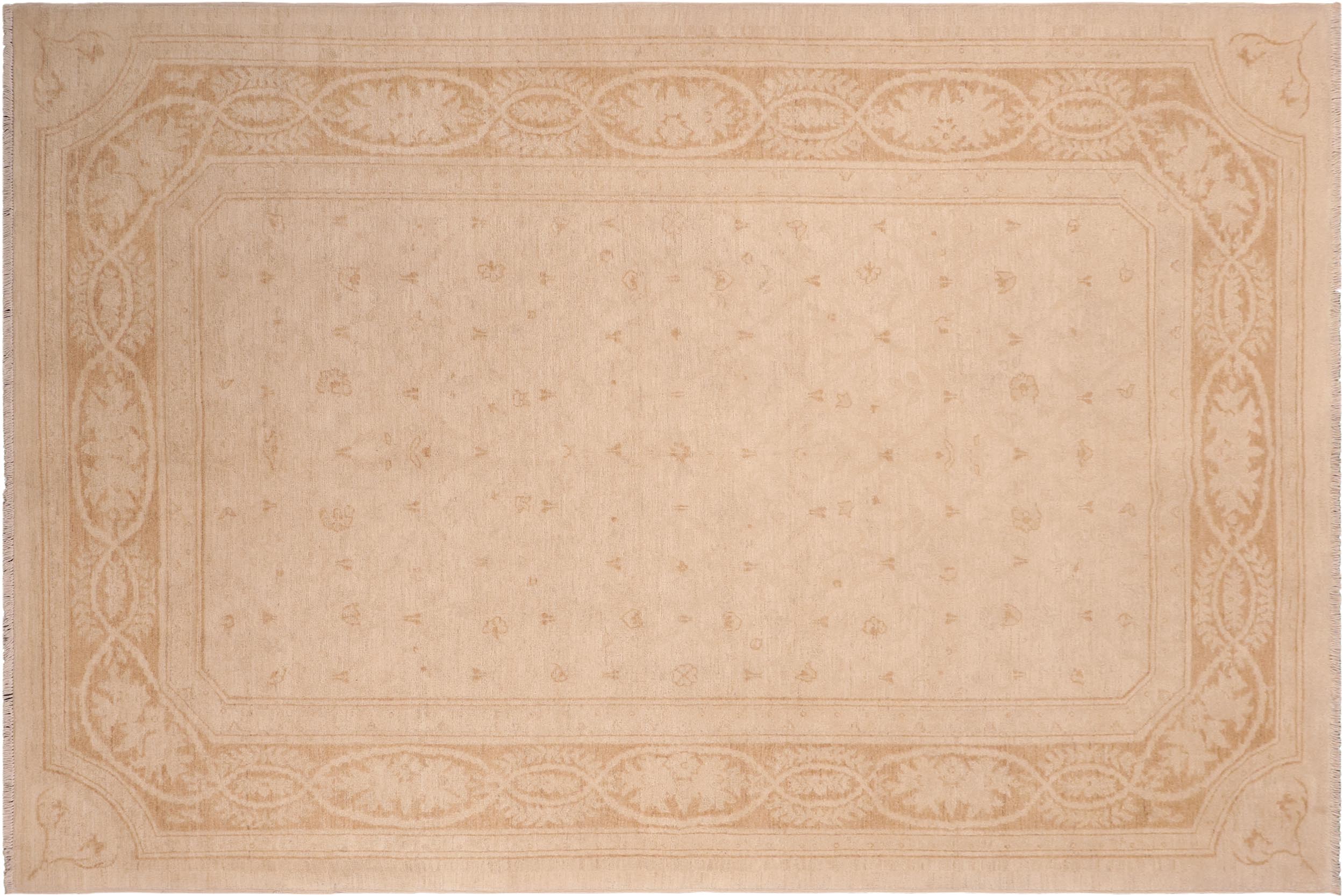 handmade Traditional Kafkaz Tan Rust Hand Knotted RECTANGLE 100% WOOL area rug 6x9