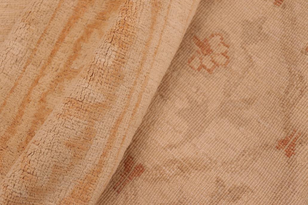 handmade Transitional Kafkaz Tan Rust Hand Knotted RECTANGLE 100% WOOL area rug 6 x 9