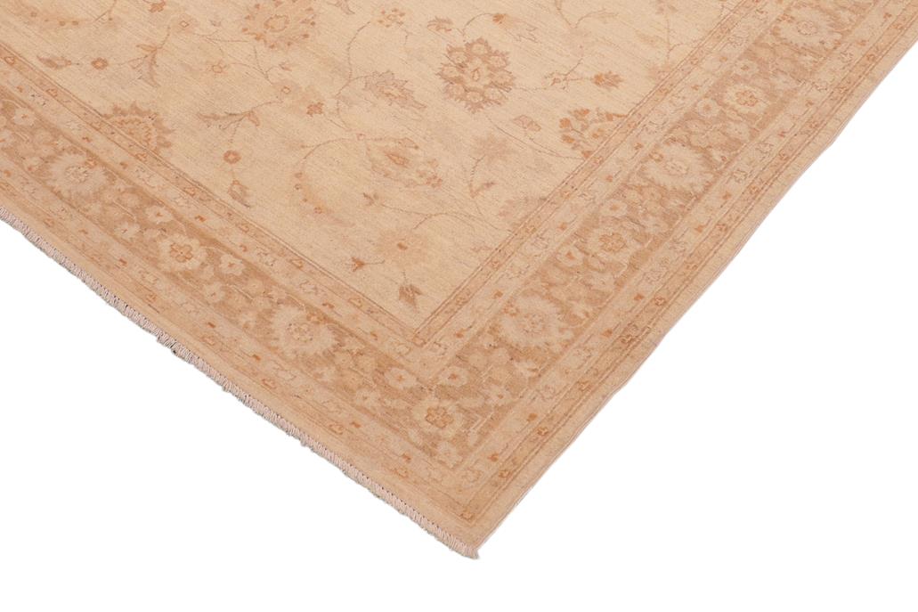 handmade Traditional Kafkaz Tan Brown Hand Knotted RECTANGLE 100% WOOL area rug 6 x 9