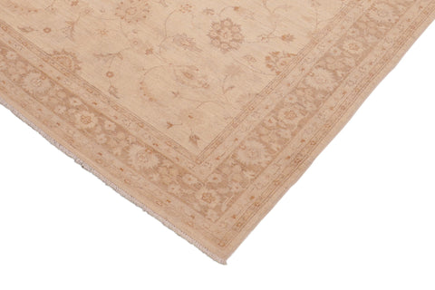 handmade Traditional Kafkaz Tan Brown Hand Knotted RECTANGLE 100% WOOL area rug 6x9