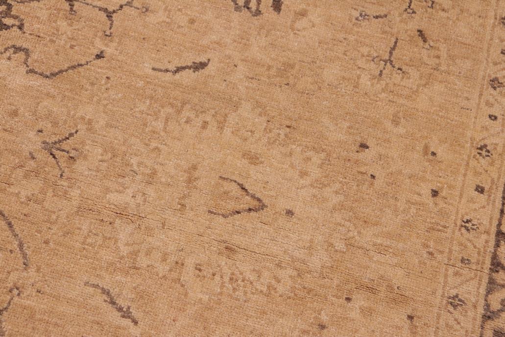 handmade Traditional Kafkaz Tan Brown Hand Knotted RECTANGLE 100% WOOL area rug 6 x 9