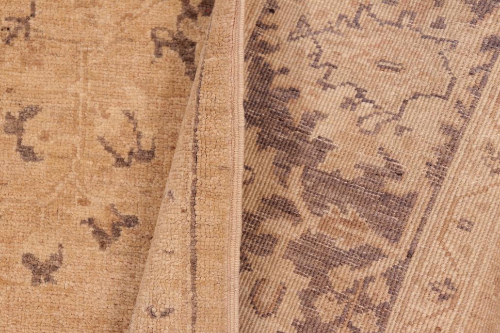 handmade Traditional Kafkaz Tan Brown Hand Knotted RECTANGLE 100% WOOL area rug 6 x 9