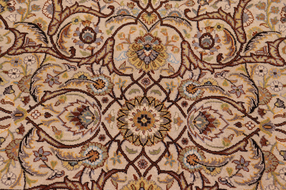 handmade Transitional Design Tan Charcoal Hand Knotted RECTANGLE 100% WOOL area rug 6' x 9'