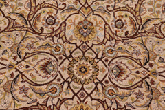 handmade Transitional Design Tan Charcoal Hand Knotted RECTANGLE 100% WOOL area rug 6' x 9'