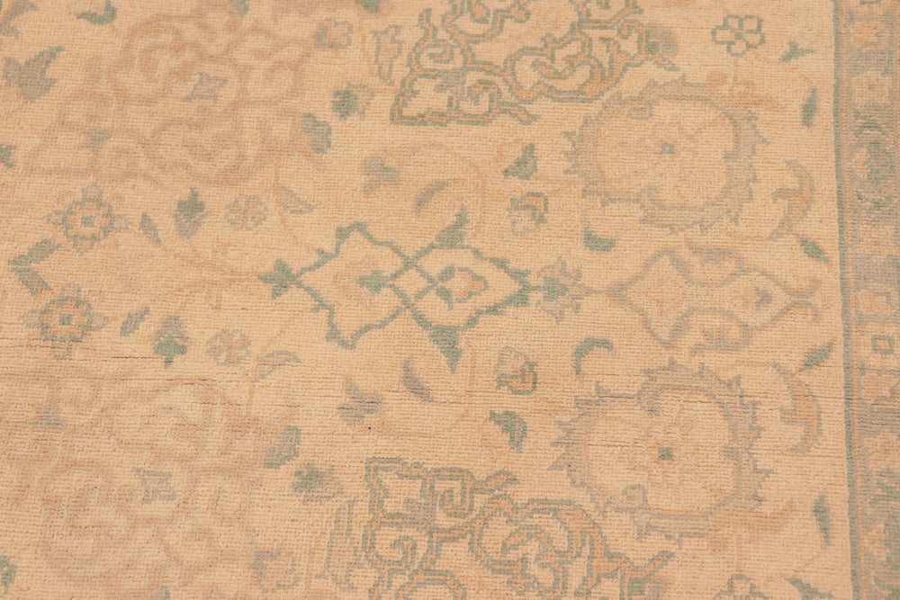 handmade Traditional Kafkaz Tan Gold Hand Knotted RECTANGLE 100% WOOL area rug 6x9