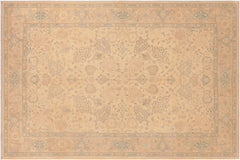 handmade Traditional Kafkaz Tan Gold Hand Knotted RECTANGLE 100% WOOL area rug 6x9