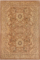 handmade Traditional Kafkaz Brown Tan Hand Knotted RECTANGLE 100% WOOL area rug 10 x 14