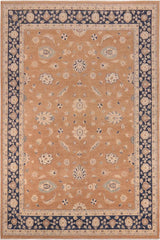 handmade Traditional Kafkaz Brown Blue Hand Knotted RECTANGLE 100% WOOL area rug 10 x 14