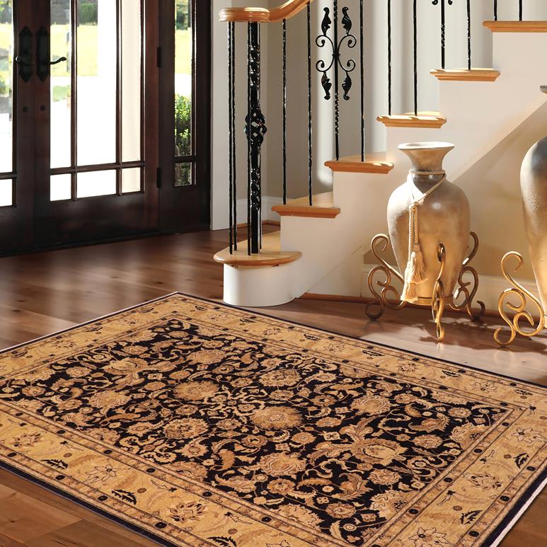 handmade Traditional Kafkaz Blue Lt. Gold Hand Knotted RECTANGLE 100% WOOL area rug 10 x 14