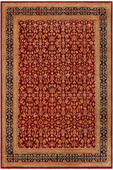 handmade Transitional Kafkaz Red Blue Hand Knotted RECTANGLE 100% WOOL area rug 9 x 12