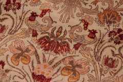 handmade Transitional Sayra Taupe Red Hand Knotted RECTANGLE 100% WOOL area rug 6x9