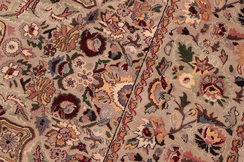 handmade Transitional Doop Taupe Green Hand Knotted RECTANGLE 100% WOOL area rug 6x9