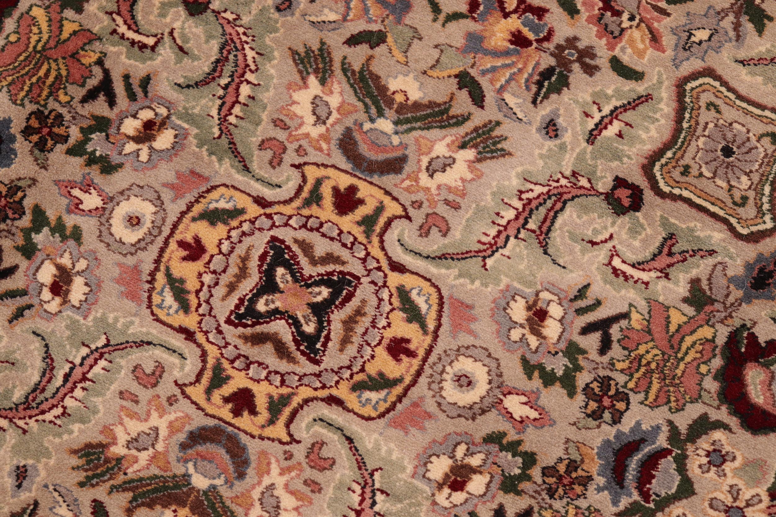 handmade Transitional Doop Taupe Green Hand Knotted RECTANGLE 100% WOOL area rug 6x9