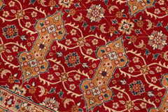 handmade Transitional  Red Gold Hand Knotted RECTANGLE 100% WOOL area rug 6x9