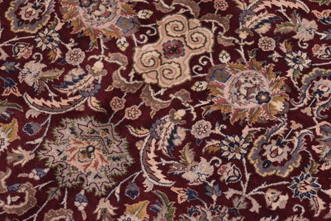 handmade Traditional Agra Red Blue Hand Knotted RECTANGLE 100% WOOL area rug 6x9