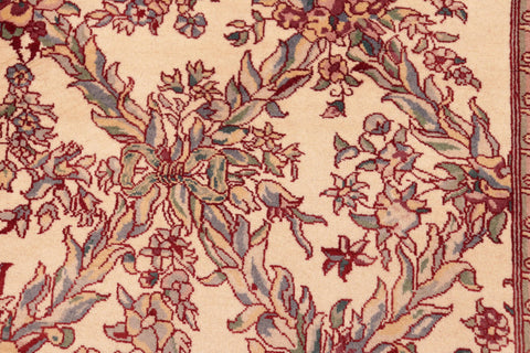 handmade Transitional Basan Ivory Red Hand Knotted RECTANGLE 100% WOOL area rug 6x9