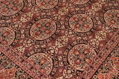 handmade Transitional Paracha Black Rust Hand Knotted RECTANGLE 100% WOOL area rug 6x9