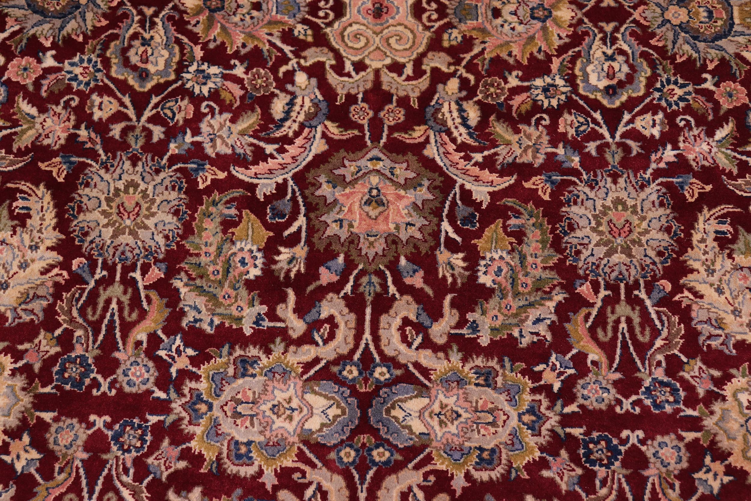 handmade Traditional Agra Red Teal Hand Knotted RECTANGLE 100% WOOL area rug 6x9