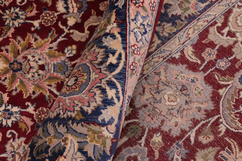 handmade Traditional Agra Red Teal Hand Knotted RECTANGLE 100% WOOL area rug 6x9