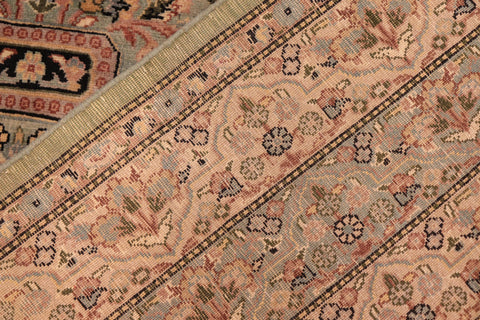 handmade Transitional Agra Green Beige Hand Knotted RECTANGLE 100% WOOL area rug 6x10