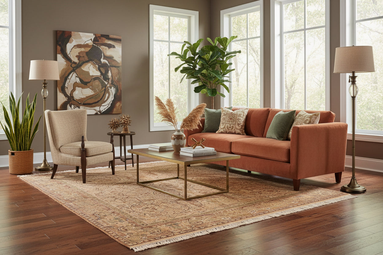 handmade Transitional Gulab Taupe Brown Hand Knotted RECTANGLE 100% WOOL area rug 6x10
