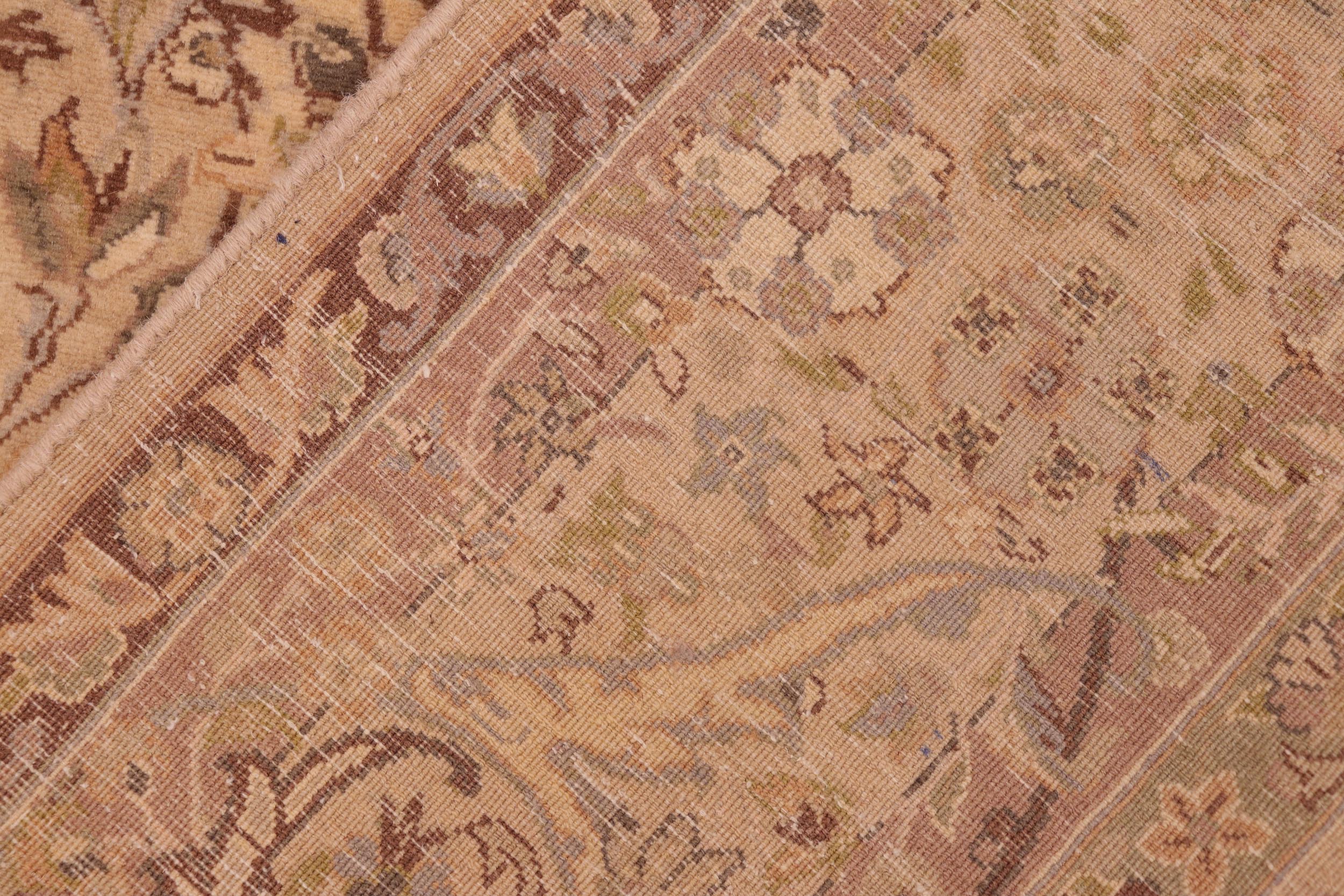 handmade Transitional  Taupe Brown Hand Knotted RECTANGLE 100% WOOL area rug 6x10