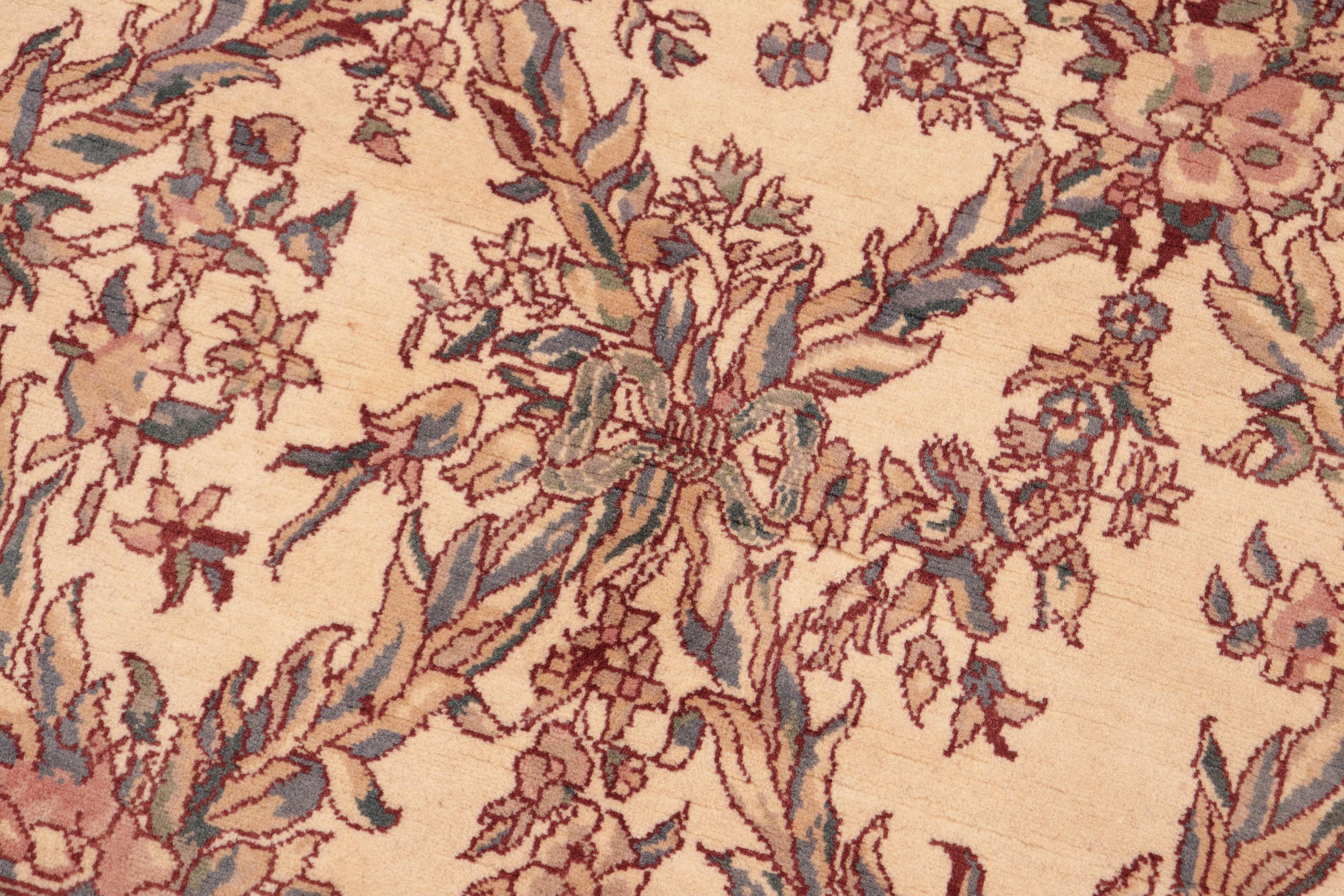 handmade Transitional Criscross Ivory Pink Hand Knotted RECTANGLE 100% WOOL area rug 6x9