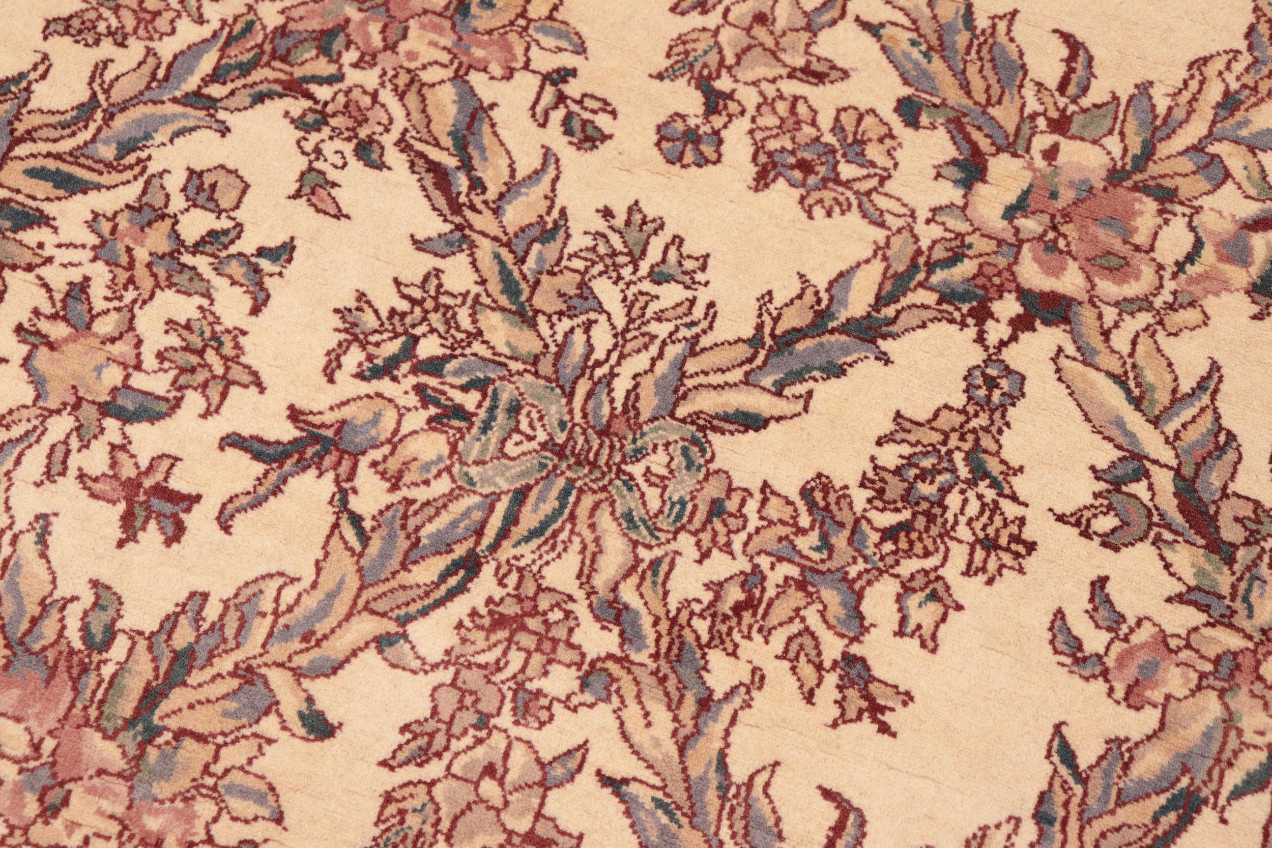 handmade Transitional Criscross Ivory Pink Hand Knotted RECTANGLE 100% WOOL area rug 6x9