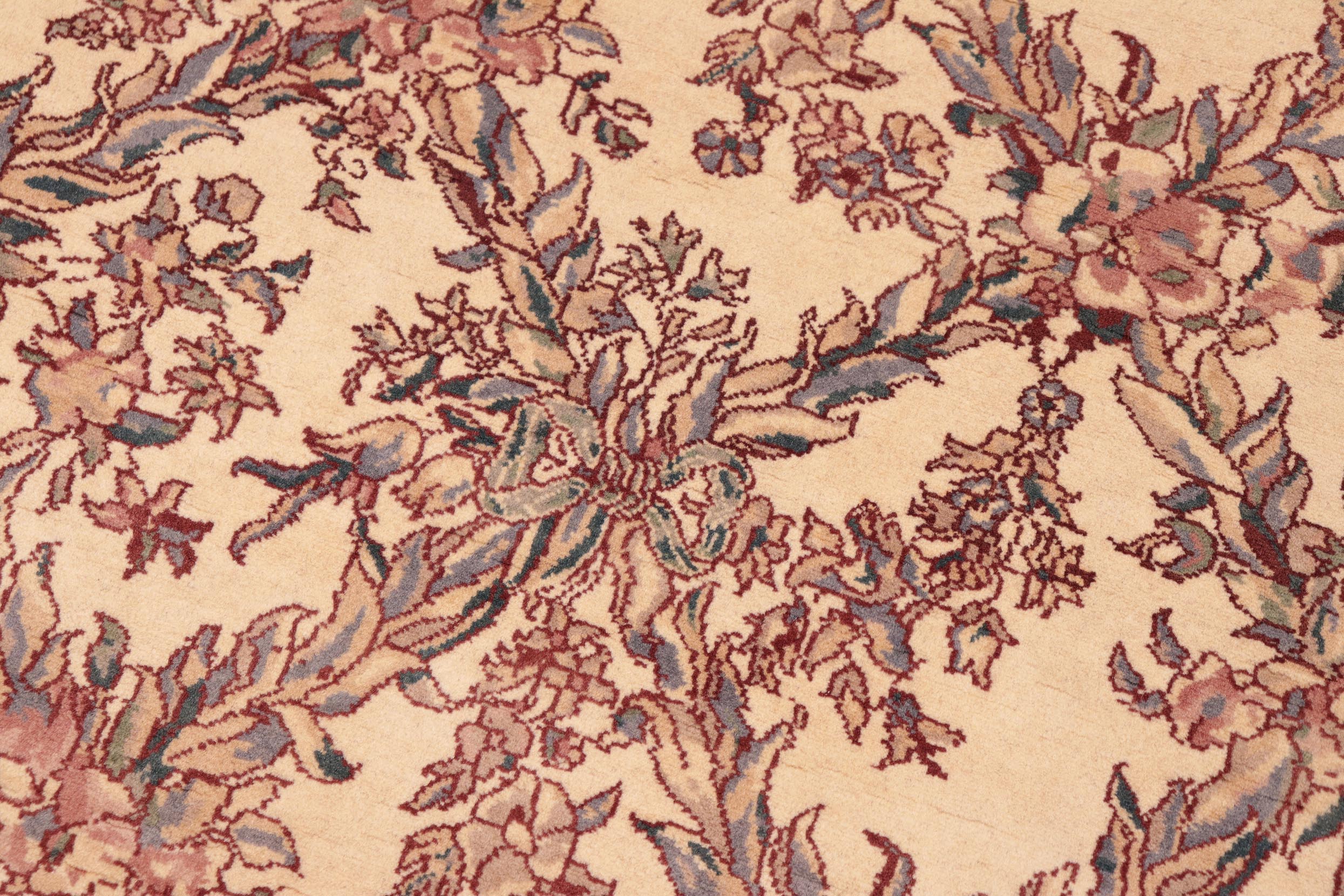 handmade Transitional Criscross Ivory Pink Hand Knotted RECTANGLE 100% WOOL area rug 6x9