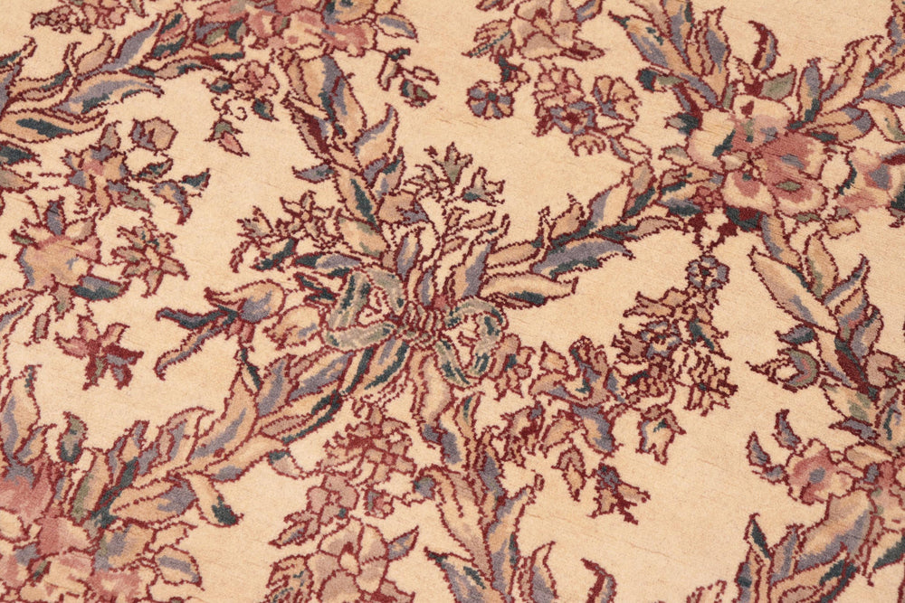 handmade Transitional Criscross Ivory Pink Hand Knotted RECTANGLE 100% WOOL area rug 6x9