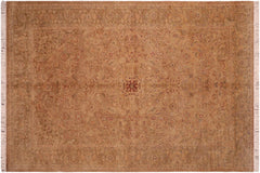 handmade Traditional Kasbeen Taupe Green Hand Knotted RECTANGLE 100% WOOL area rug 6x10