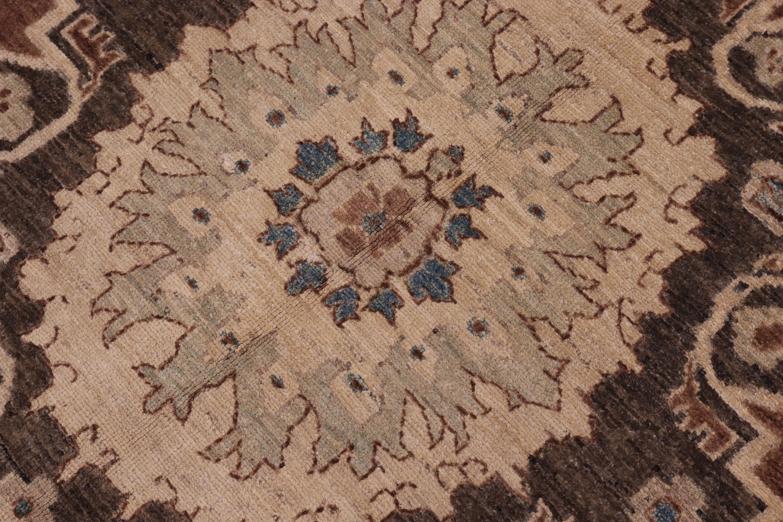 handmade Traditional Kafkaz Rust Charcoal Hand Knotted RECTANGLE 100% WOOL area rug 10' x 14'