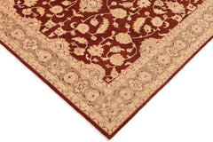 handmade Traditional Kafkaz Brown Green Hand Knotted RECTANGLE 100% WOOL area rug 10 x 14